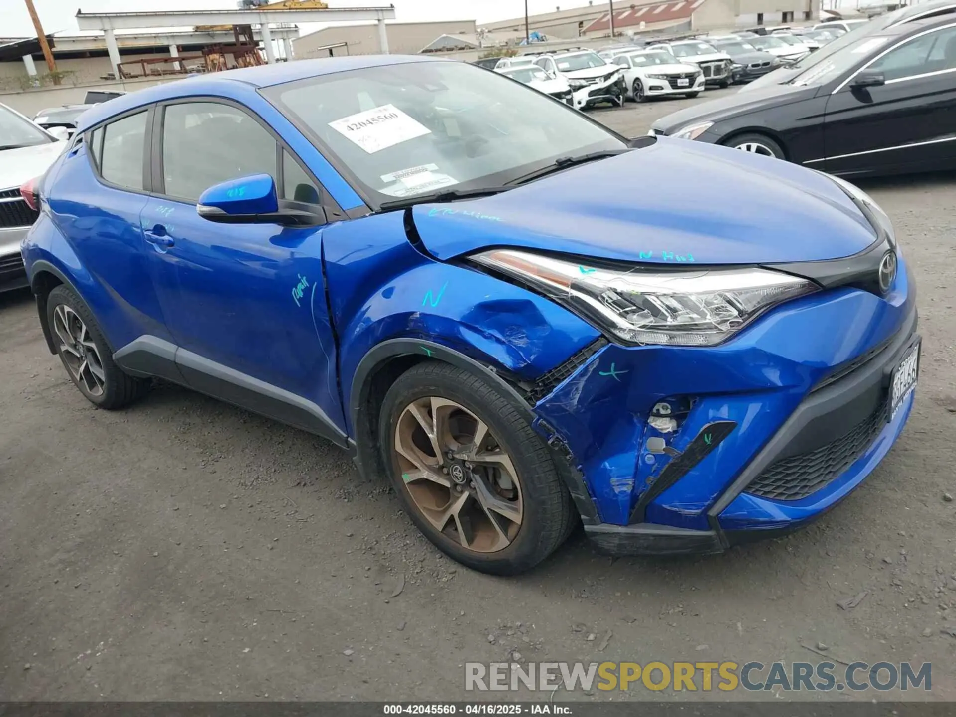 1 Photograph of a damaged car JTNKHMBX1L1077246 TOYOTA C-HR 2020