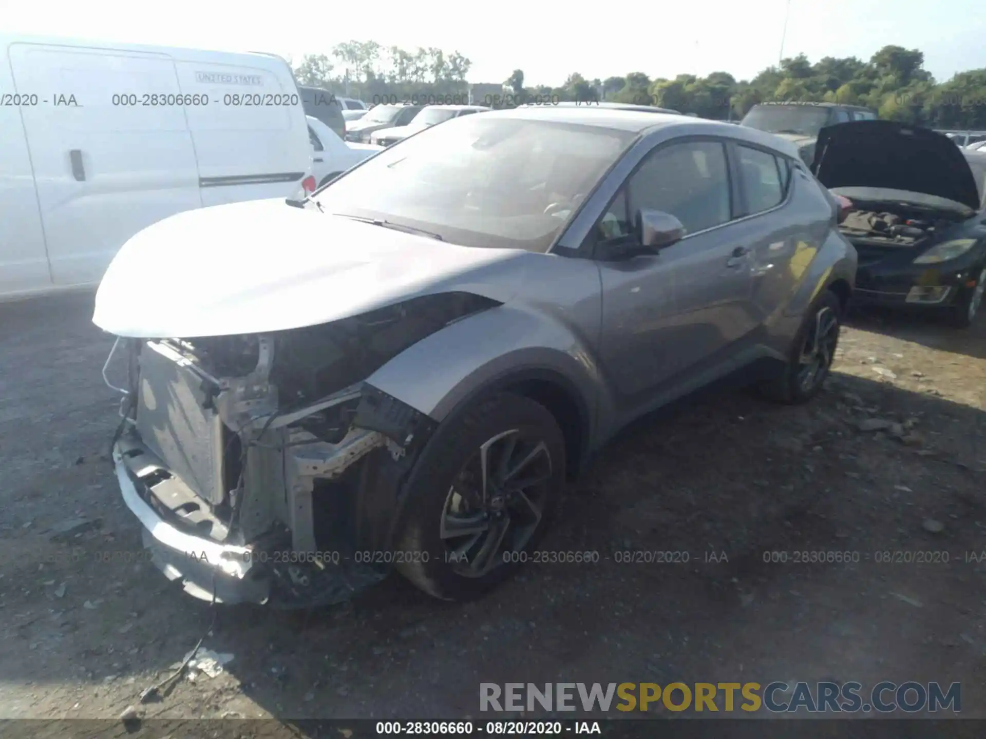 2 Photograph of a damaged car JTNKHMBX1L1084987 TOYOTA C-HR 2020