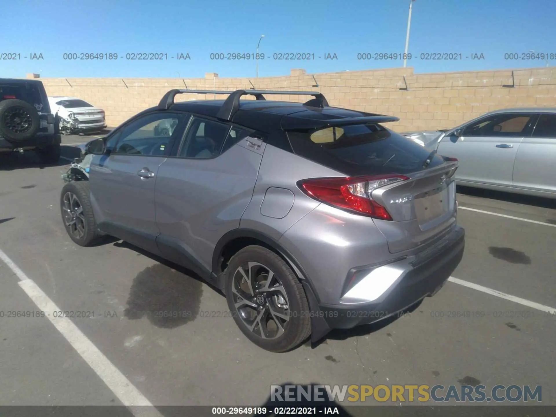 3 Photograph of a damaged car JTNKHMBX1L1085170 TOYOTA C-HR 2020
