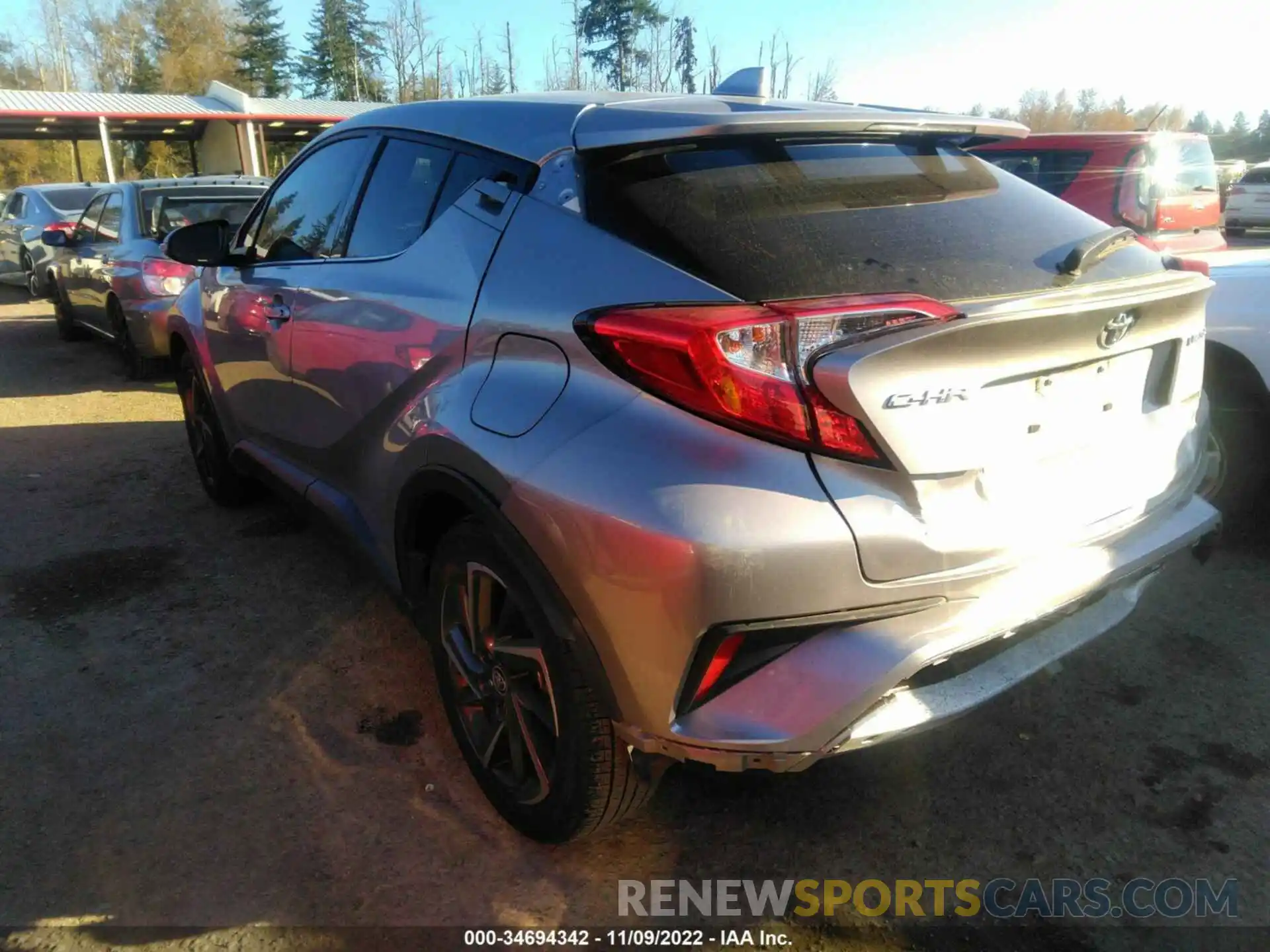 3 Photograph of a damaged car JTNKHMBX3L1071318 TOYOTA C-HR 2020