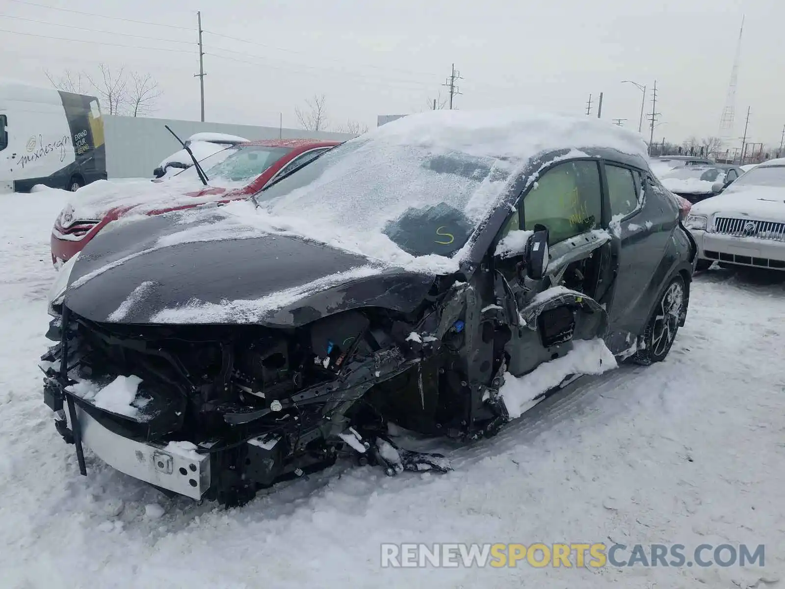 2 Photograph of a damaged car JTNKHMBX3L1077698 TOYOTA C-HR 2020