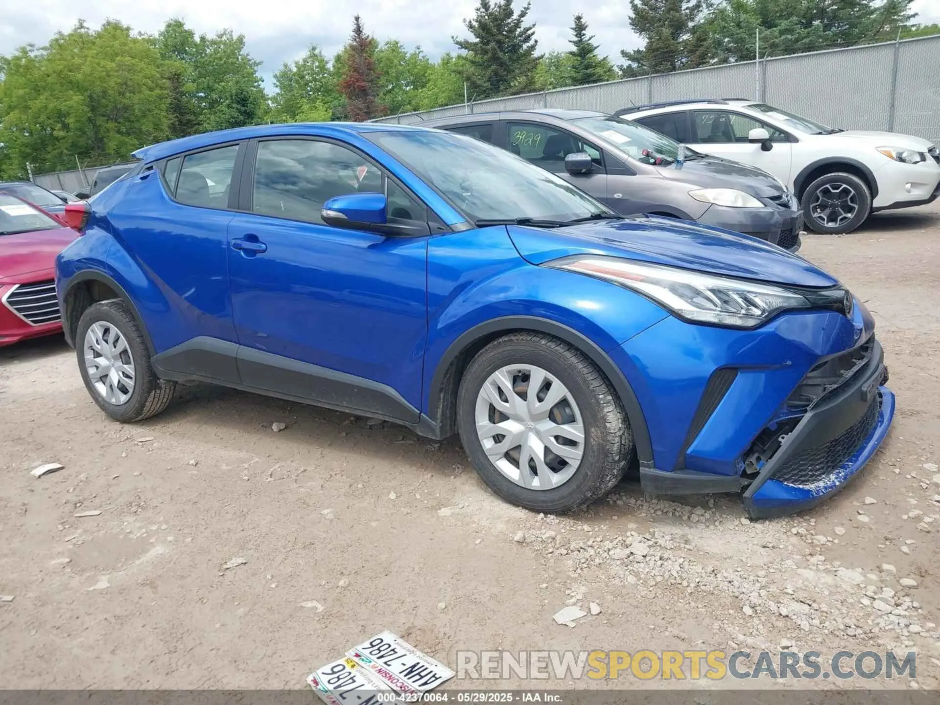 1 Photograph of a damaged car JTNKHMBX3L1080844 TOYOTA C-HR 2020
