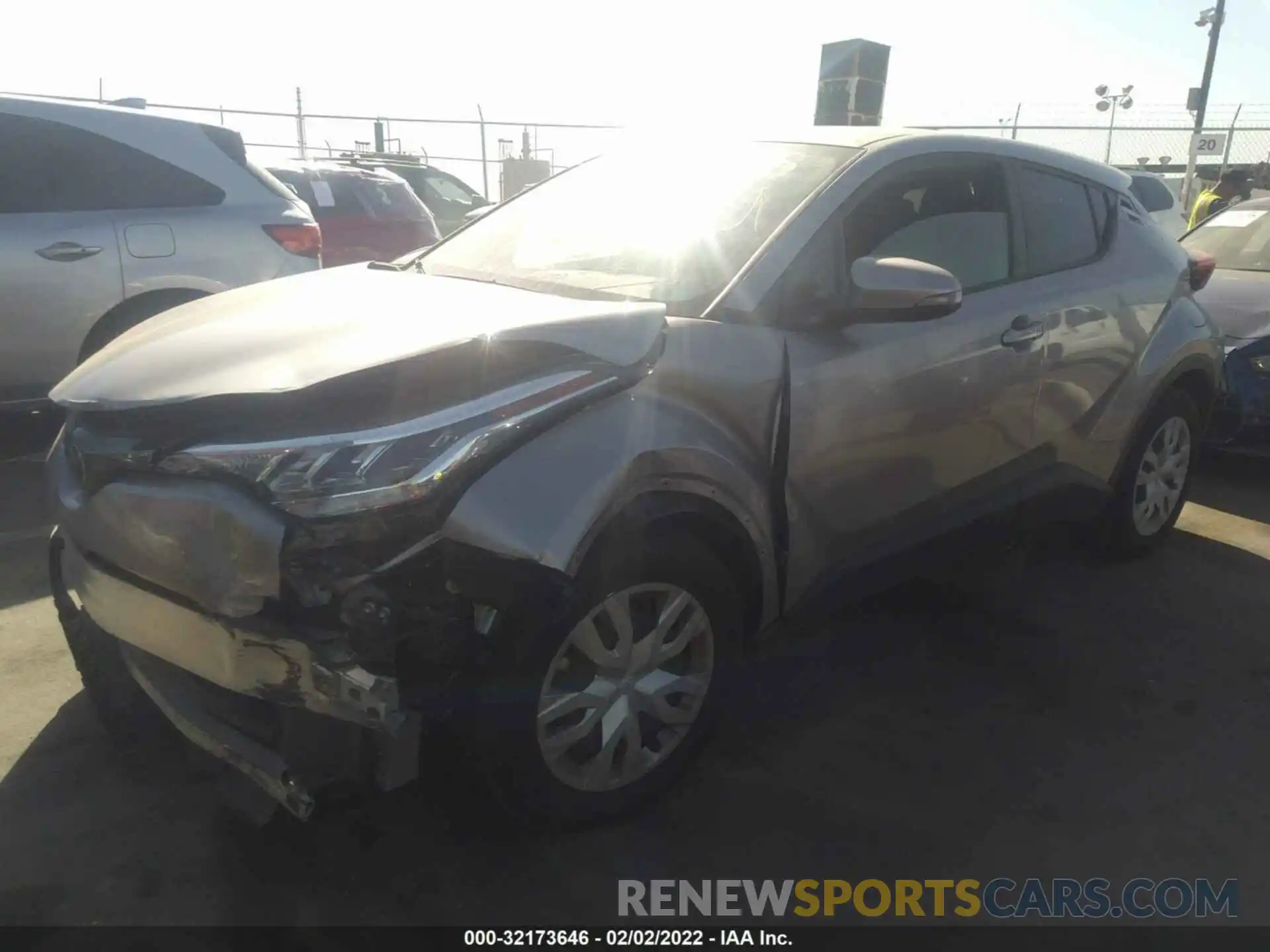 2 Photograph of a damaged car JTNKHMBX3L1081010 TOYOTA C-HR 2020