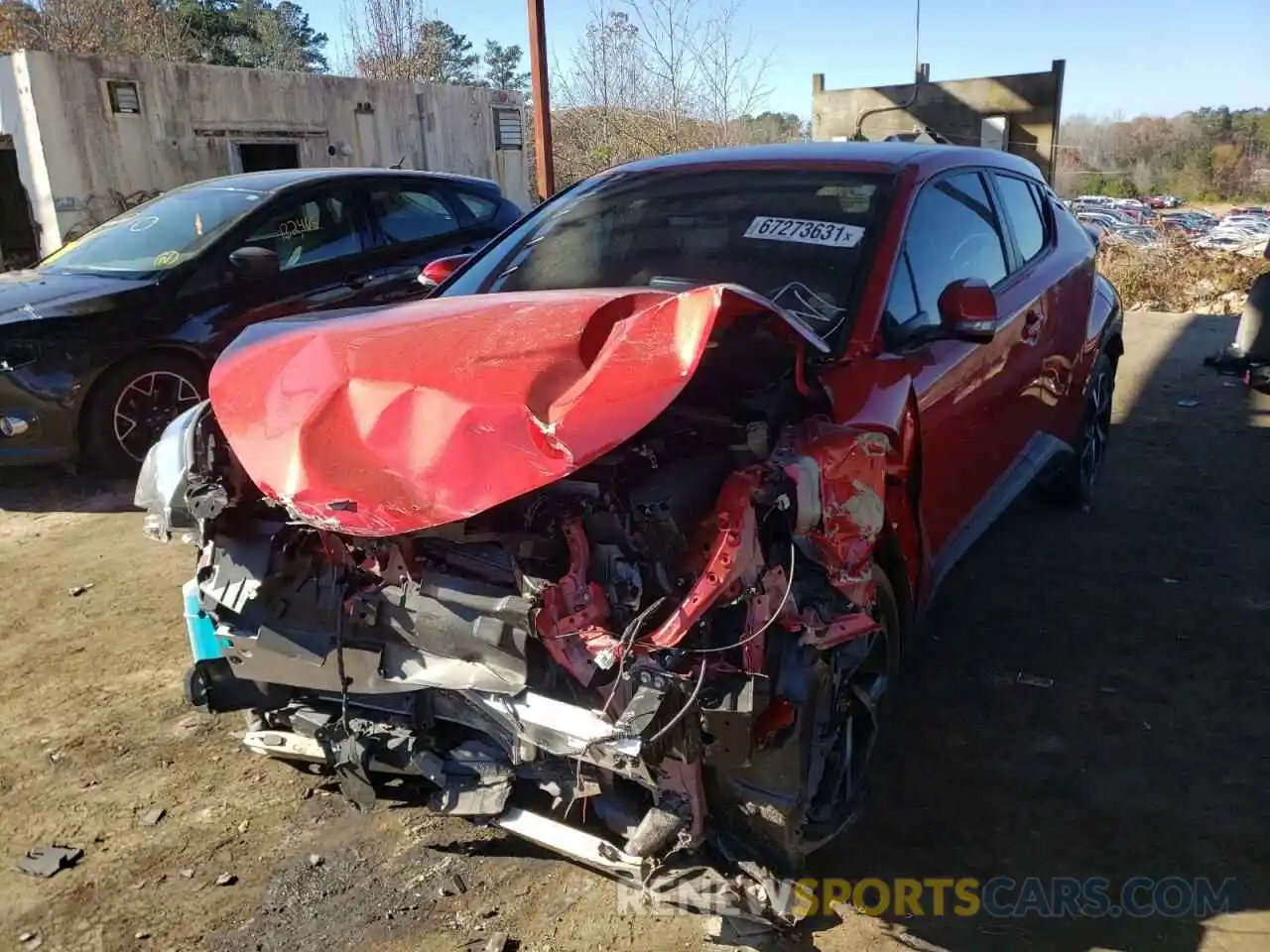 2 Photograph of a damaged car JTNKHMBX3L1090225 TOYOTA C-HR 2020