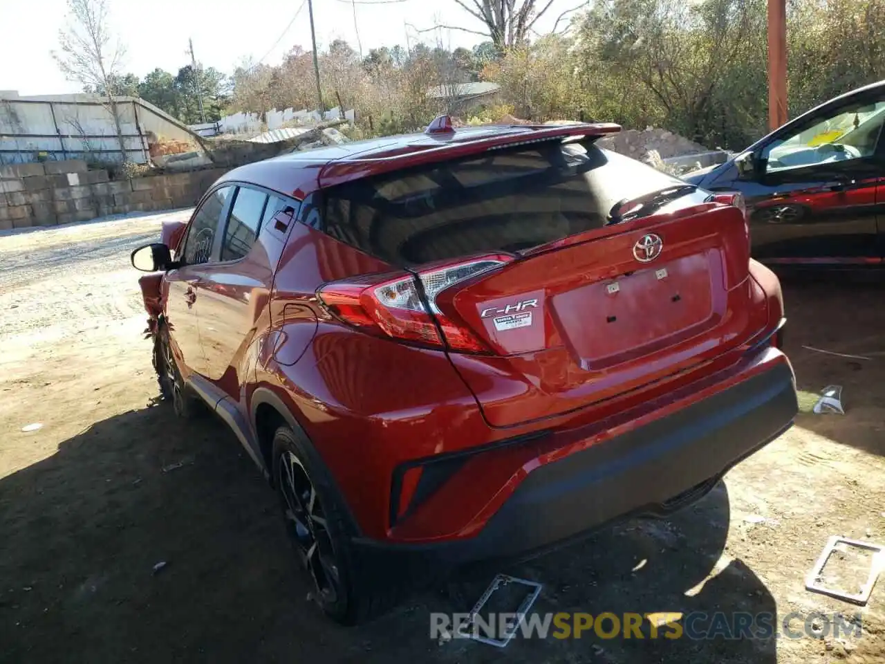 3 Photograph of a damaged car JTNKHMBX3L1090225 TOYOTA C-HR 2020