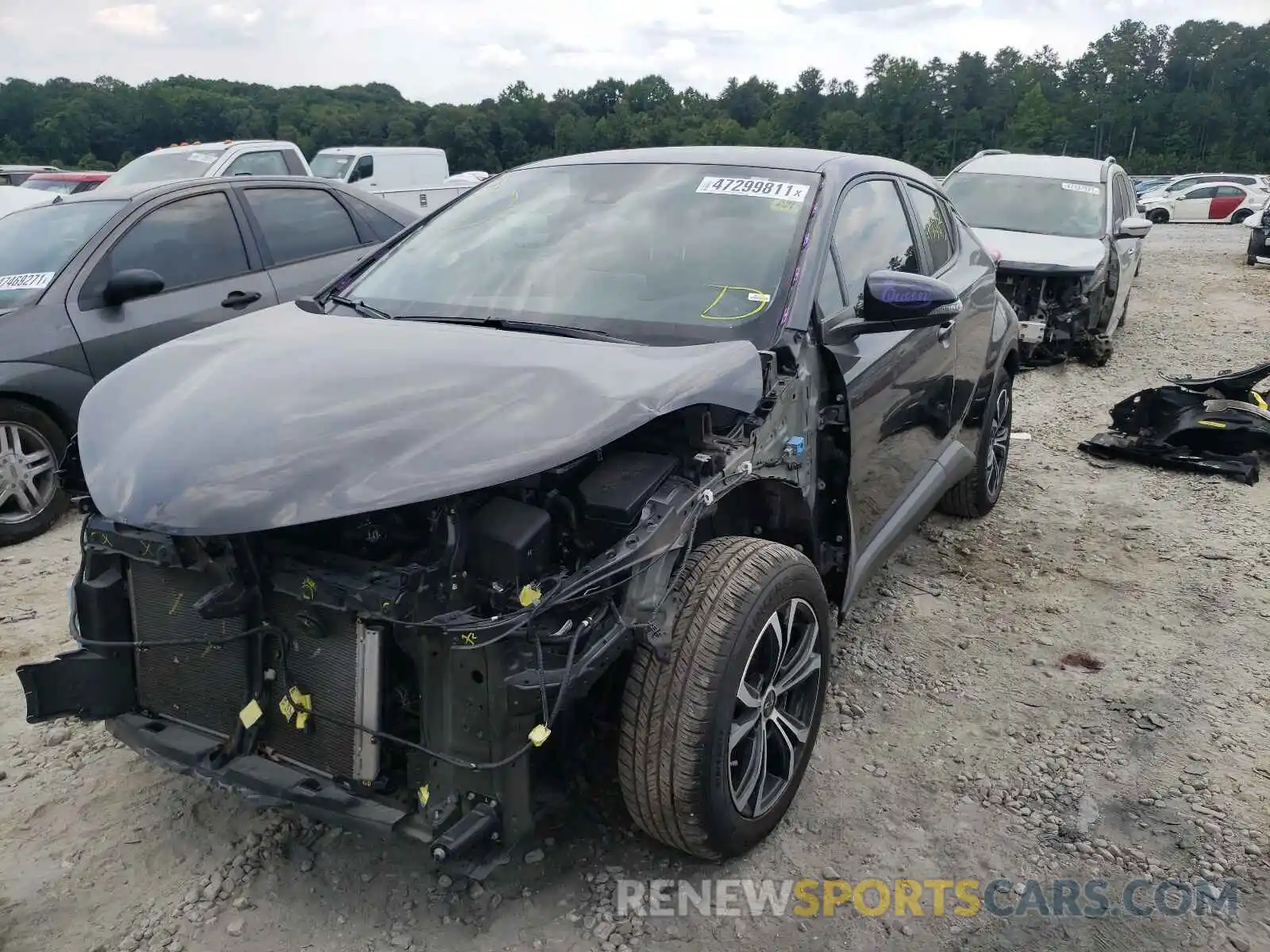 2 Photograph of a damaged car JTNKHMBX4L1076284 TOYOTA C-HR 2020