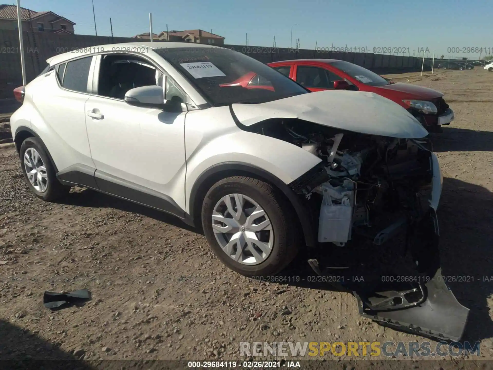 1 Photograph of a damaged car JTNKHMBX4L1079282 TOYOTA C-HR 2020