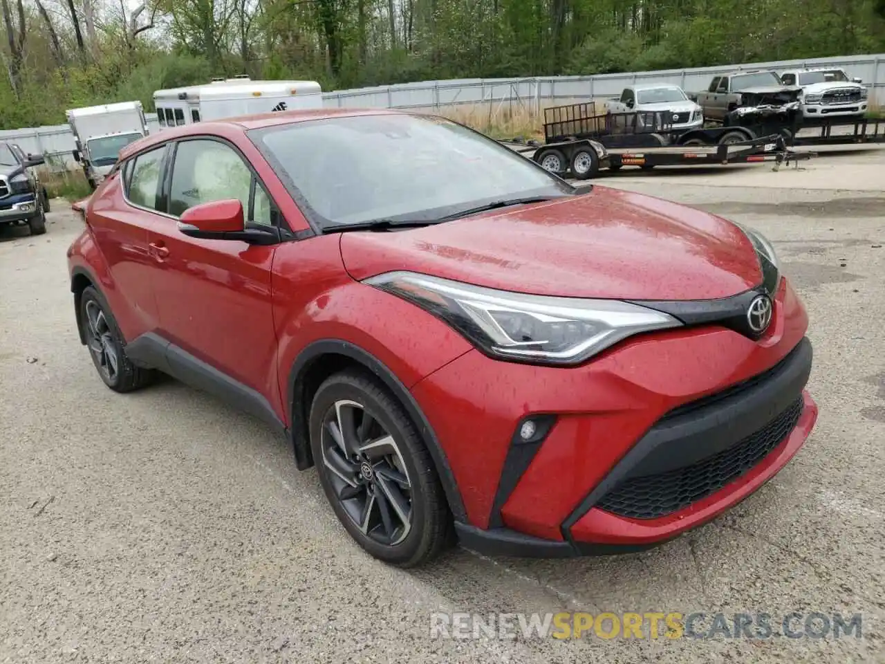 1 Photograph of a damaged car JTNKHMBX4L1086166 TOYOTA C-HR 2020