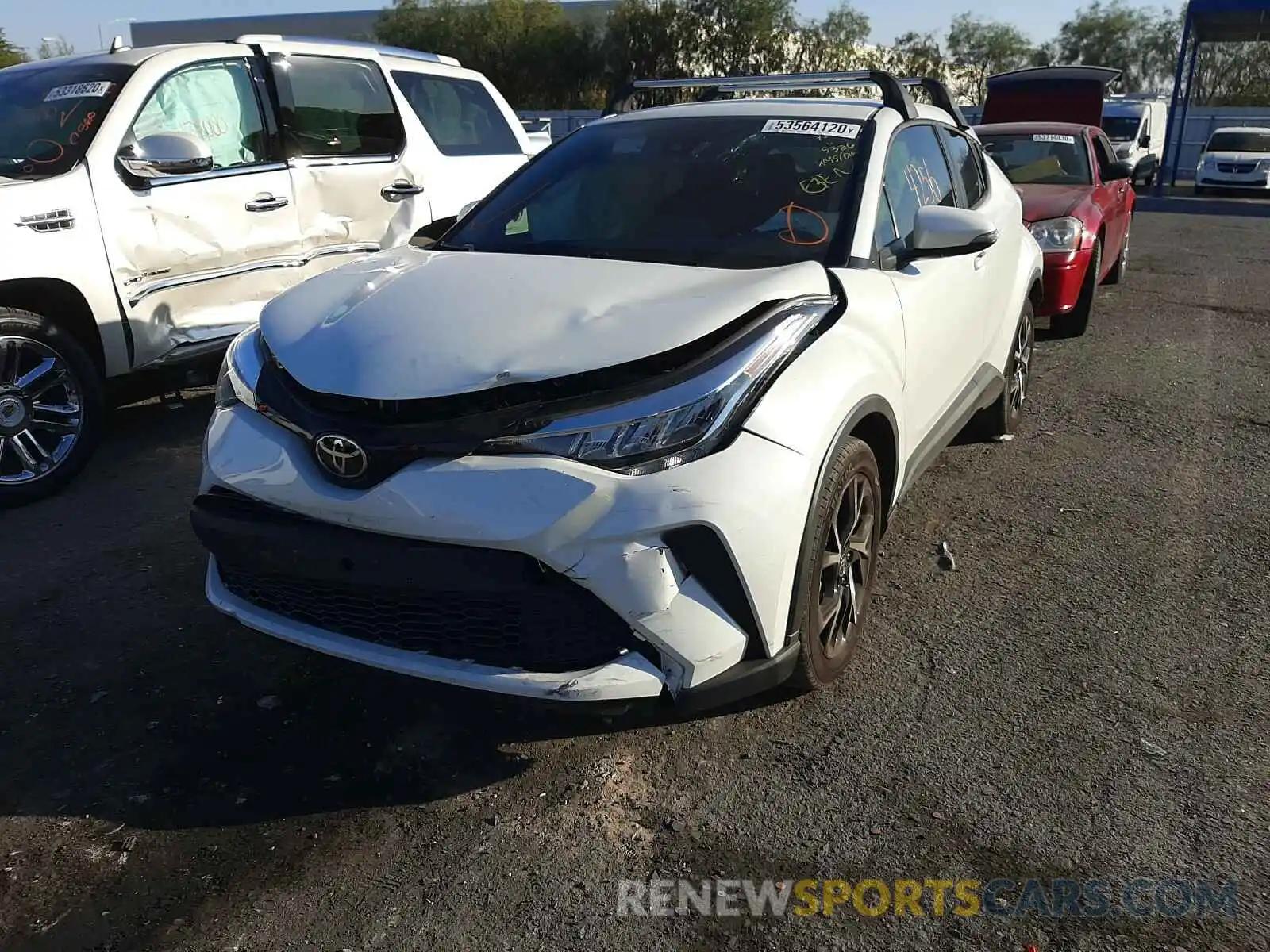 2 Photograph of a damaged car JTNKHMBX5L1091411 TOYOTA C-HR 2020