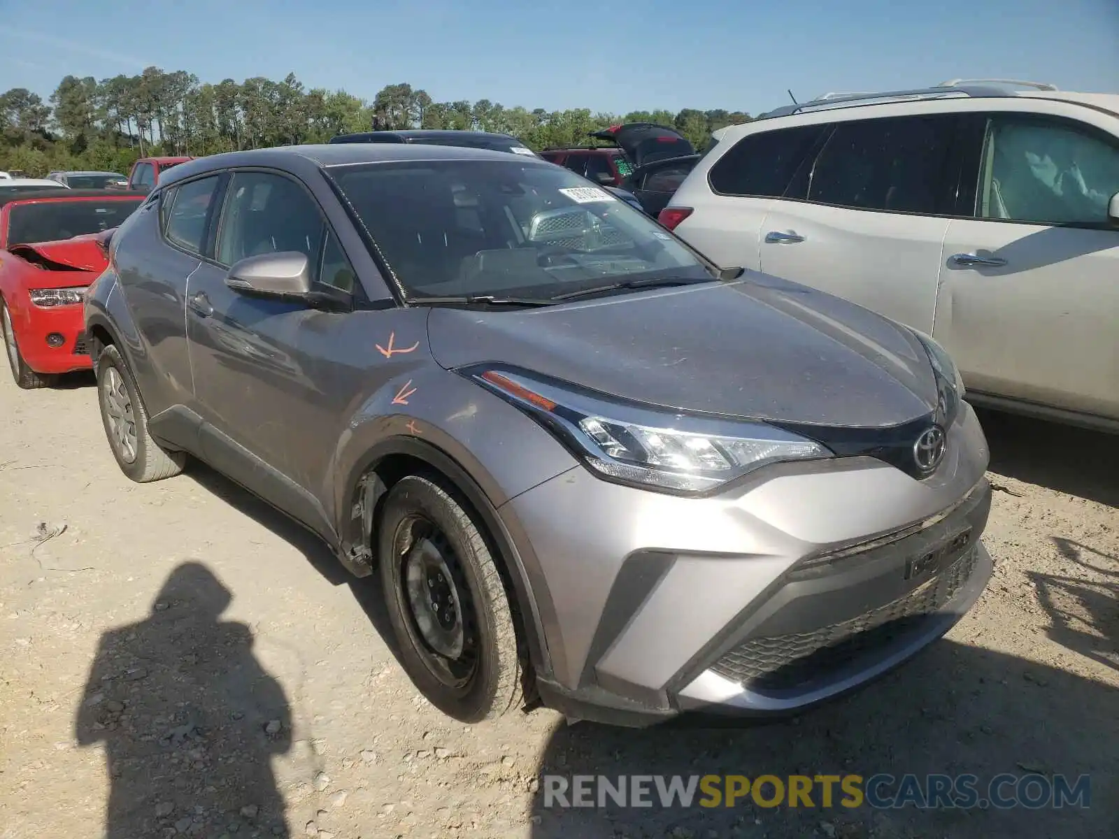 1 Photograph of a damaged car JTNKHMBX6L1075332 TOYOTA C-HR 2020