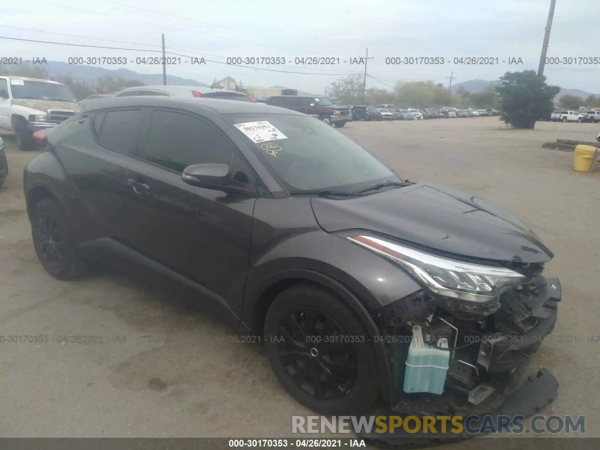 1 Photograph of a damaged car JTNKHMBX6L1076903 TOYOTA C-HR 2020