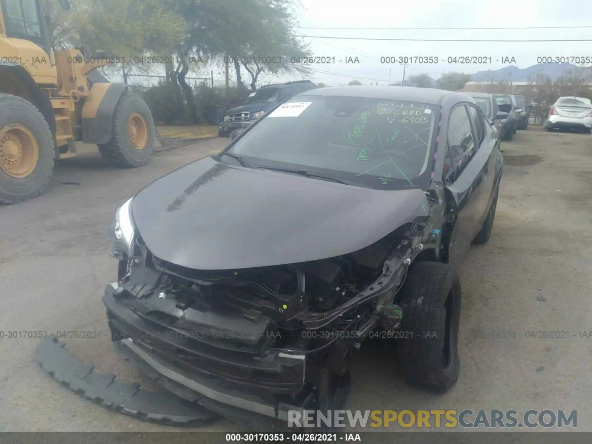 6 Photograph of a damaged car JTNKHMBX6L1076903 TOYOTA C-HR 2020