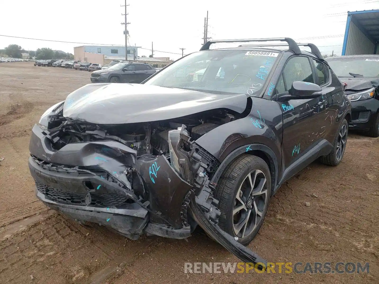 2 Photograph of a damaged car JTNKHMBX6L1085181 TOYOTA C-HR 2020