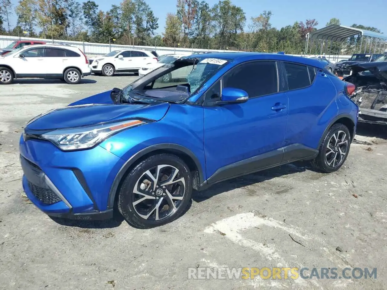 1 Photograph of a damaged car JTNKHMBX6L1086556 TOYOTA C-HR 2020