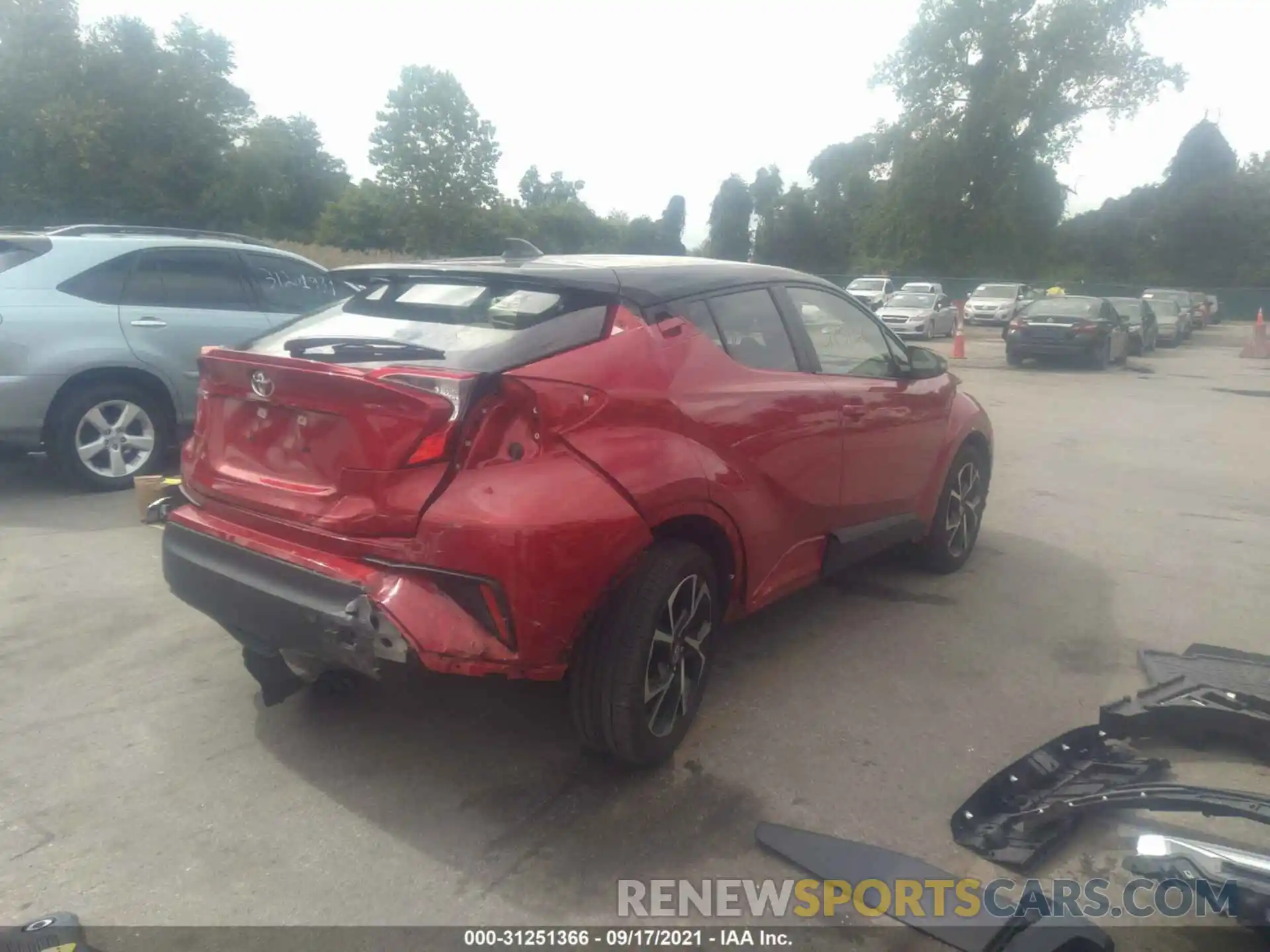 4 Photograph of a damaged car JTNKHMBX6L1091241 TOYOTA C-HR 2020