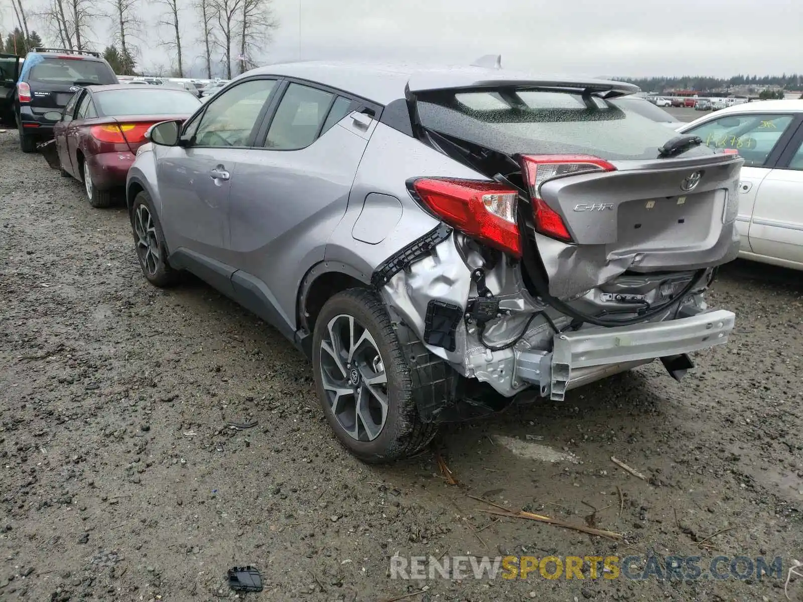 3 Photograph of a damaged car JTNKHMBX6L1091577 TOYOTA C-HR 2020