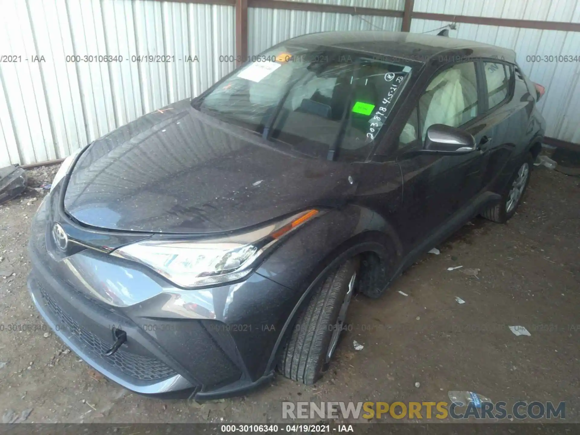 2 Photograph of a damaged car JTNKHMBX6L1093457 TOYOTA C-HR 2020