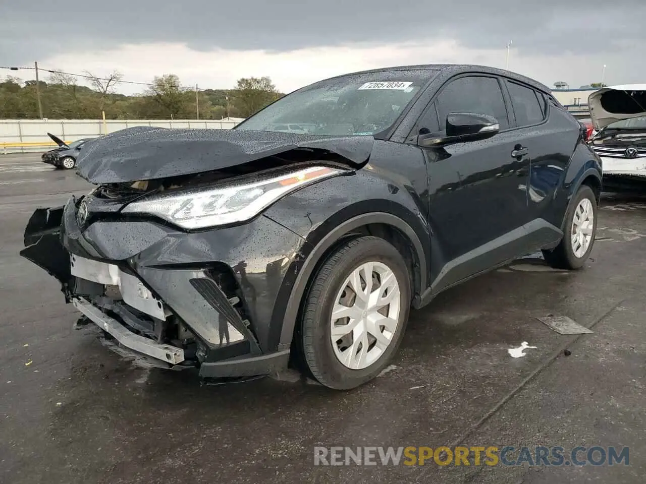 1 Photograph of a damaged car JTNKHMBX6L1093779 TOYOTA C-HR 2020