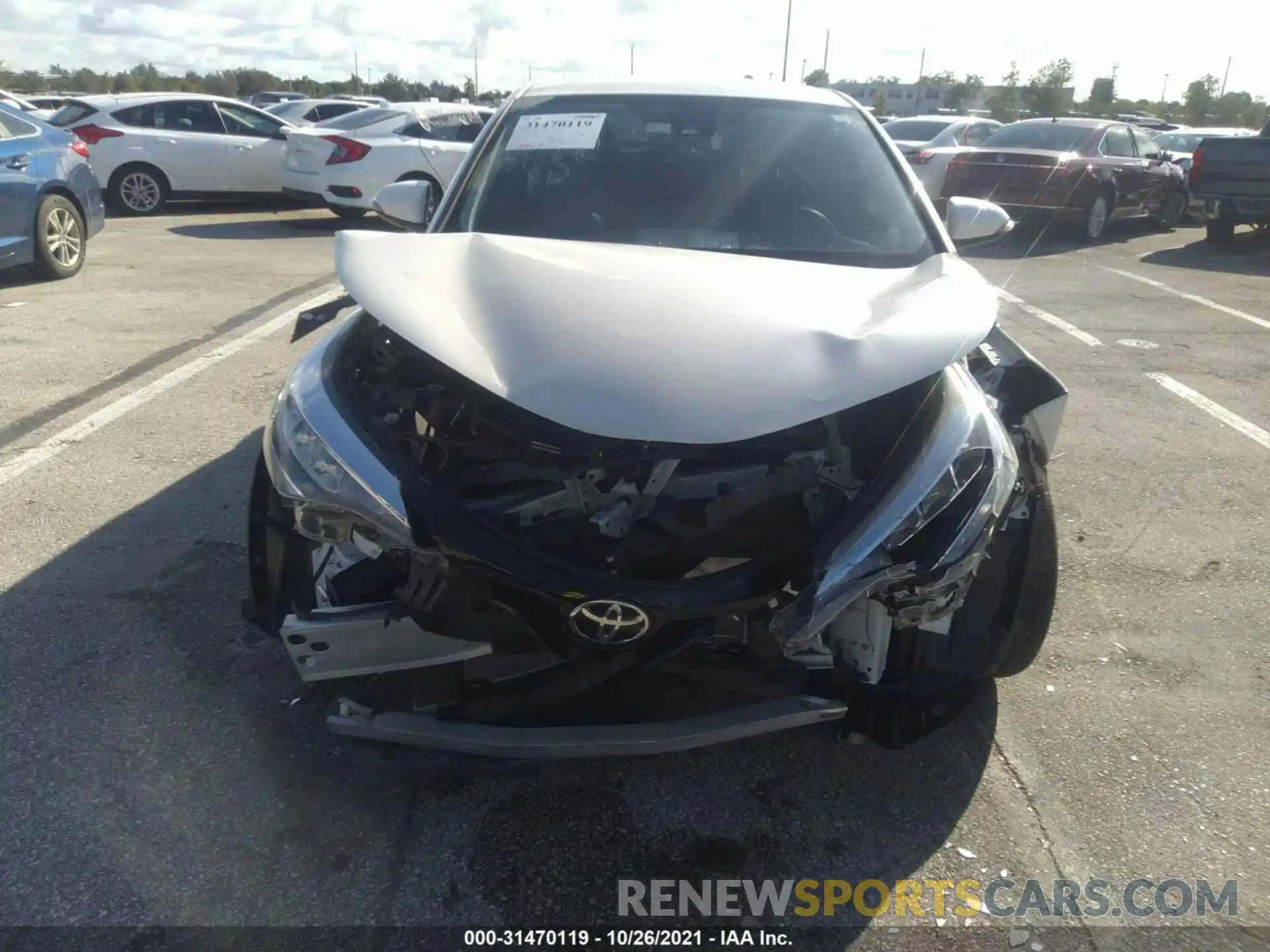 6 Photograph of a damaged car JTNKHMBX7L1075680 TOYOTA C-HR 2020