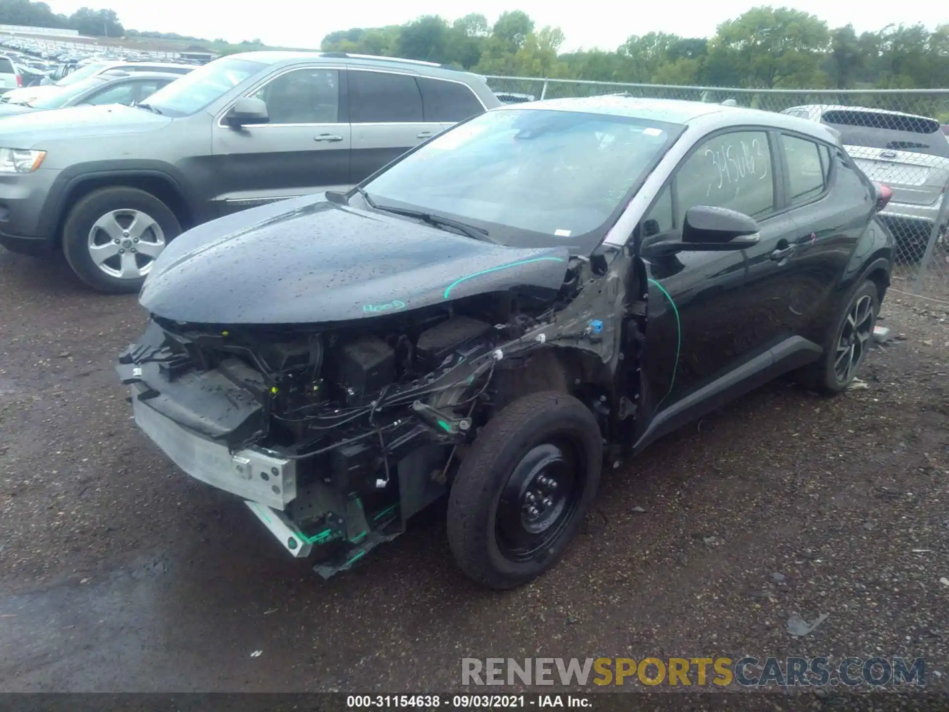 2 Photograph of a damaged car JTNKHMBX7L1087554 TOYOTA C-HR 2020