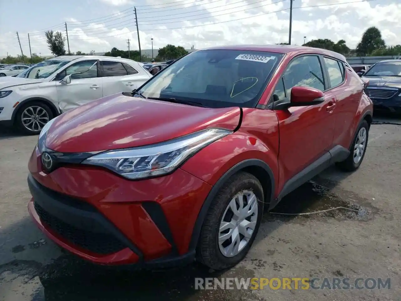 2 Photograph of a damaged car JTNKHMBX7L1092432 TOYOTA C-HR 2020