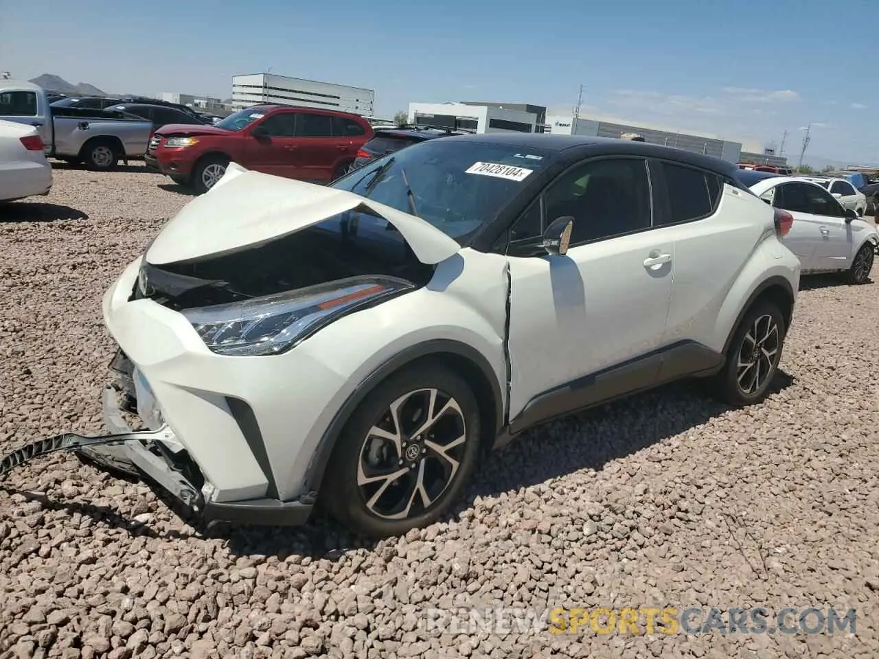 1 Photograph of a damaged car JTNKHMBX8L1072898 TOYOTA C-HR 2020