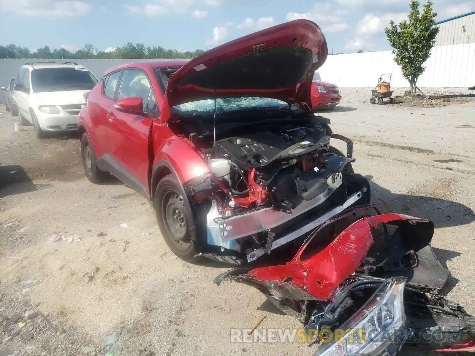 1 Photograph of a damaged car JTNKHMBX8L1074246 TOYOTA C-HR 2020