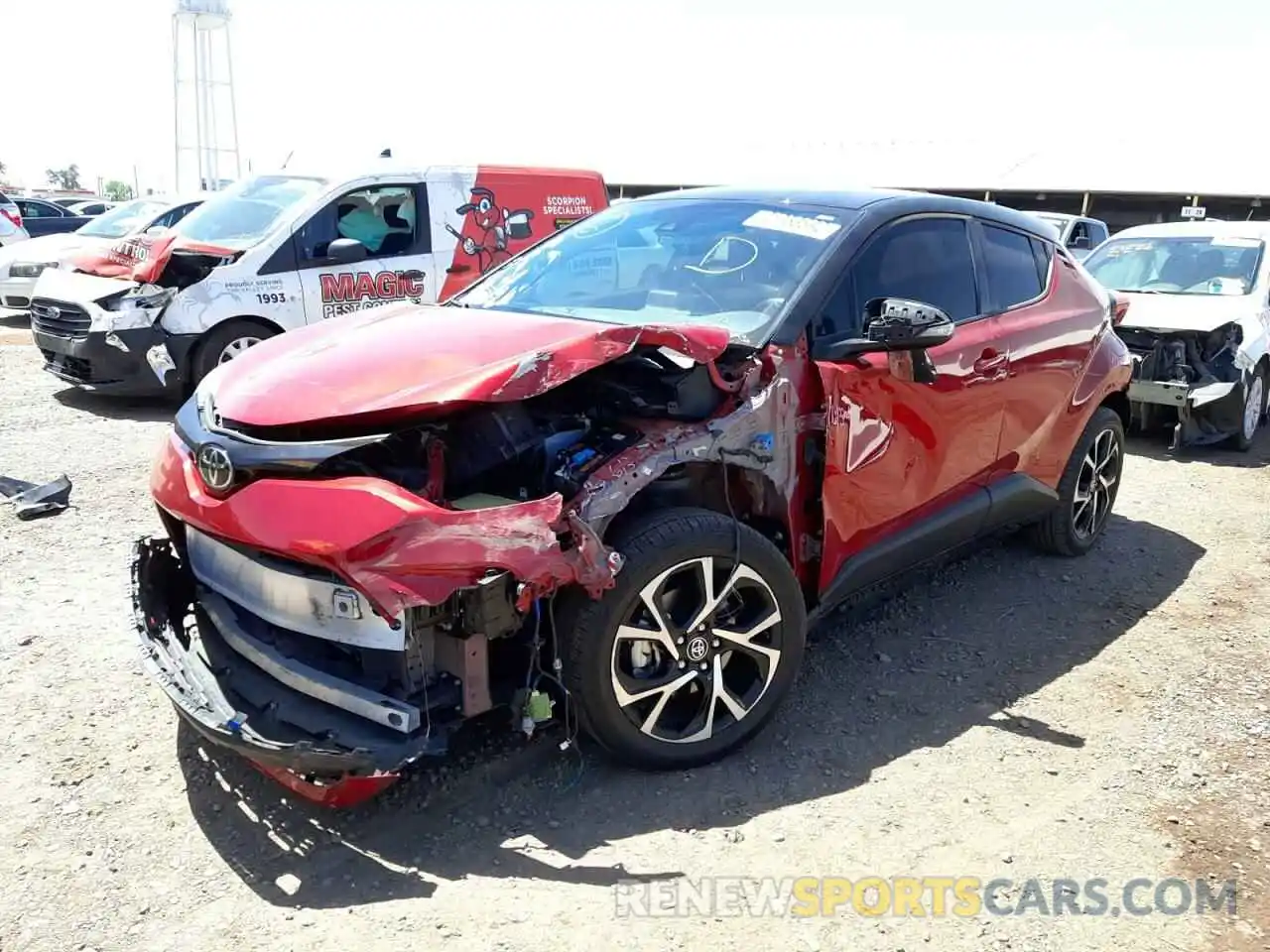 2 Photograph of a damaged car JTNKHMBX8L1074442 TOYOTA C-HR 2020