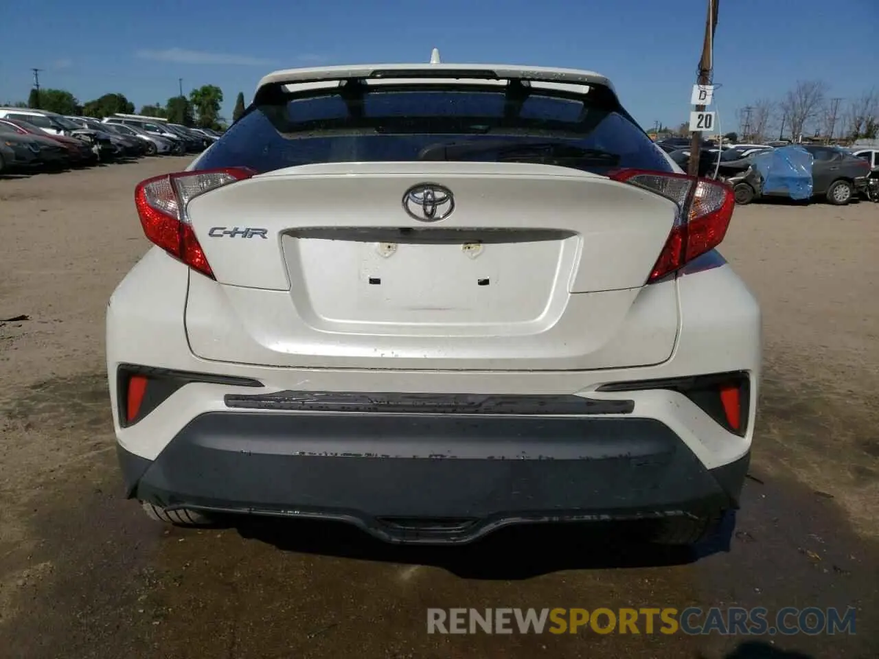6 Photograph of a damaged car JTNKHMBX8L1084663 TOYOTA C-HR 2020