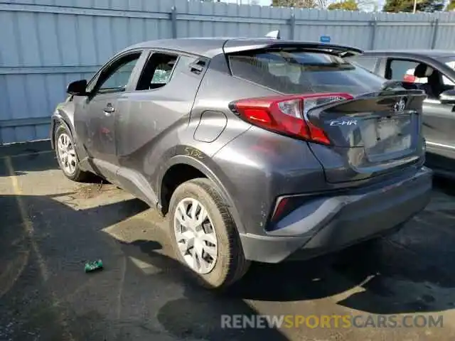 3 Photograph of a damaged car JTNKHMBX8L1092729 TOYOTA C-HR 2020