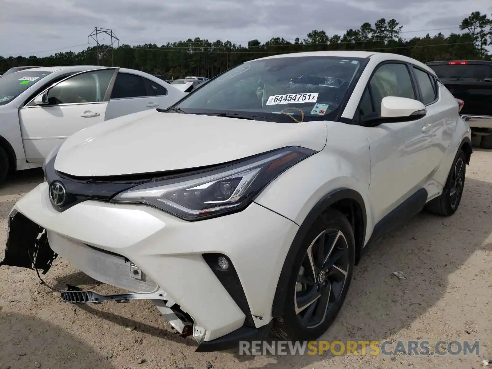 2 Photograph of a damaged car JTNKHMBX8L1093556 TOYOTA C-HR 2020