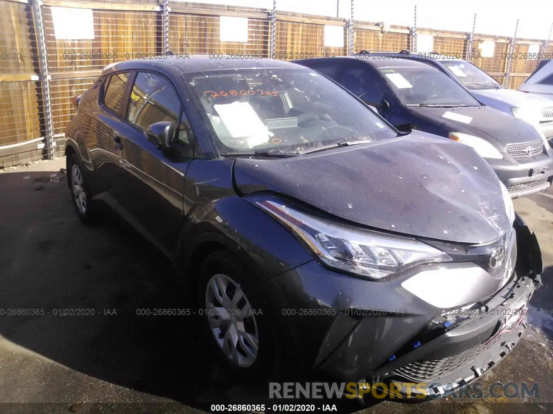 1 Photograph of a damaged car JTNKHMBX9L1063546 TOYOTA C-HR 2020