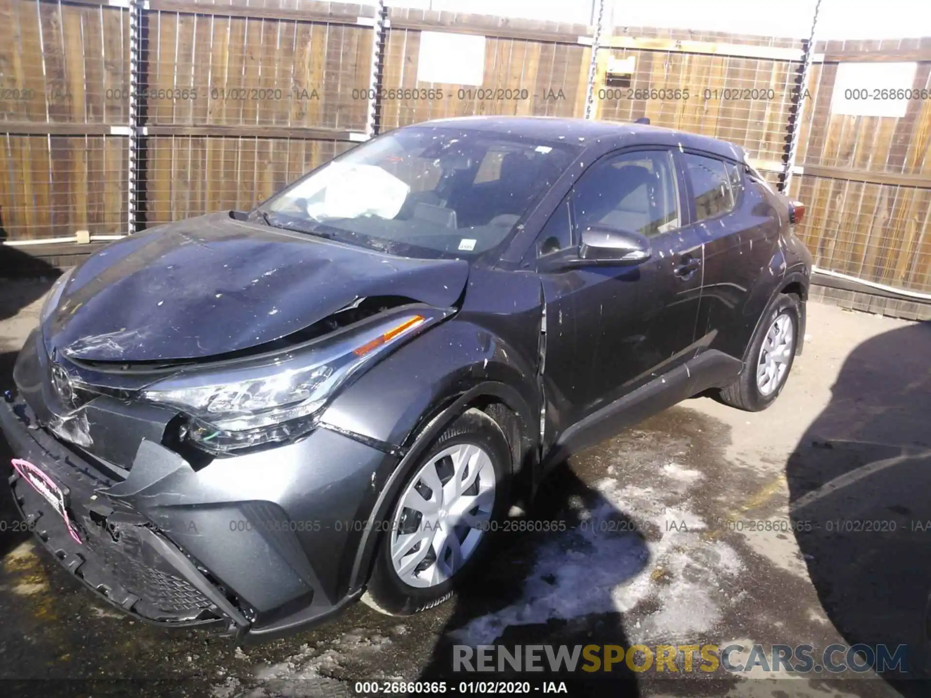 2 Photograph of a damaged car JTNKHMBX9L1063546 TOYOTA C-HR 2020