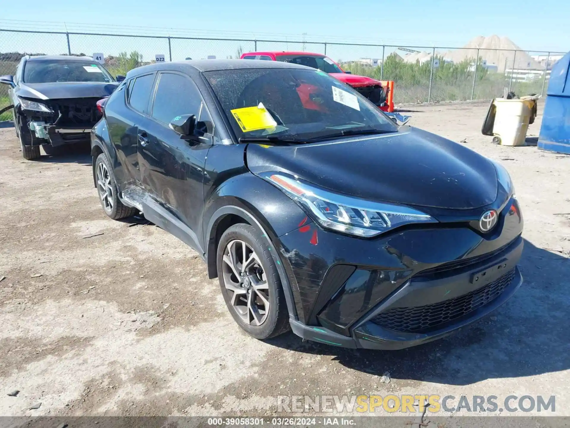 1 Photograph of a damaged car JTNKHMBX9L1068181 TOYOTA C-HR 2020