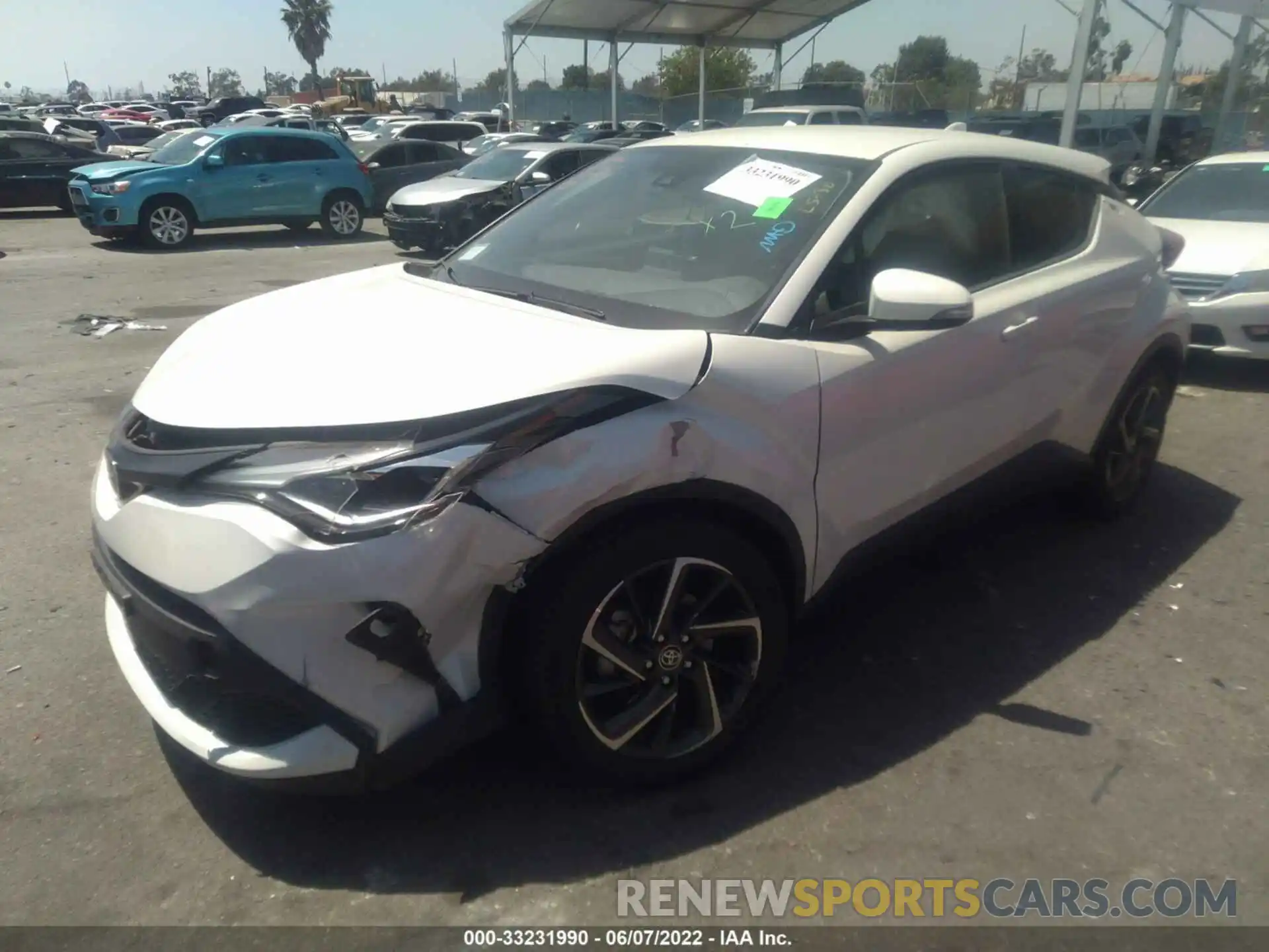 2 Photograph of a damaged car JTNKHMBX9L1076443 TOYOTA C-HR 2020