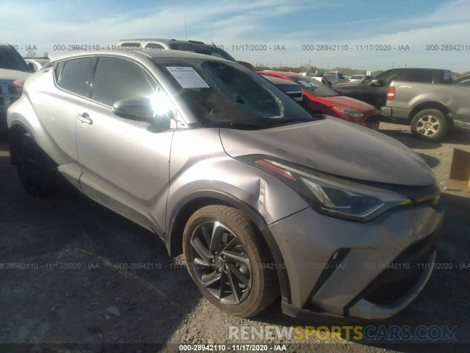 1 Photograph of a damaged car JTNKHMBX9L1080380 TOYOTA C-HR 2020