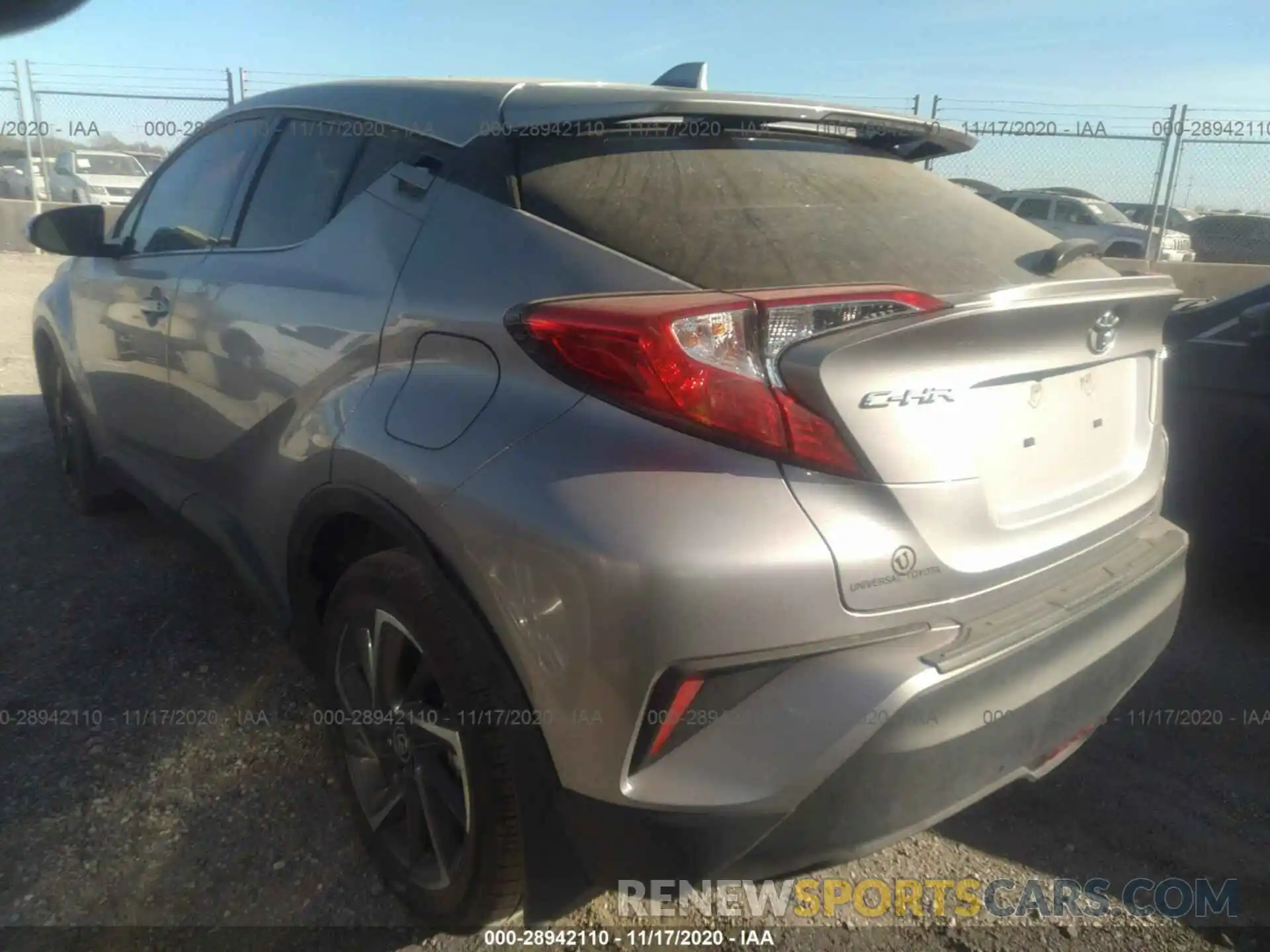 3 Photograph of a damaged car JTNKHMBX9L1080380 TOYOTA C-HR 2020