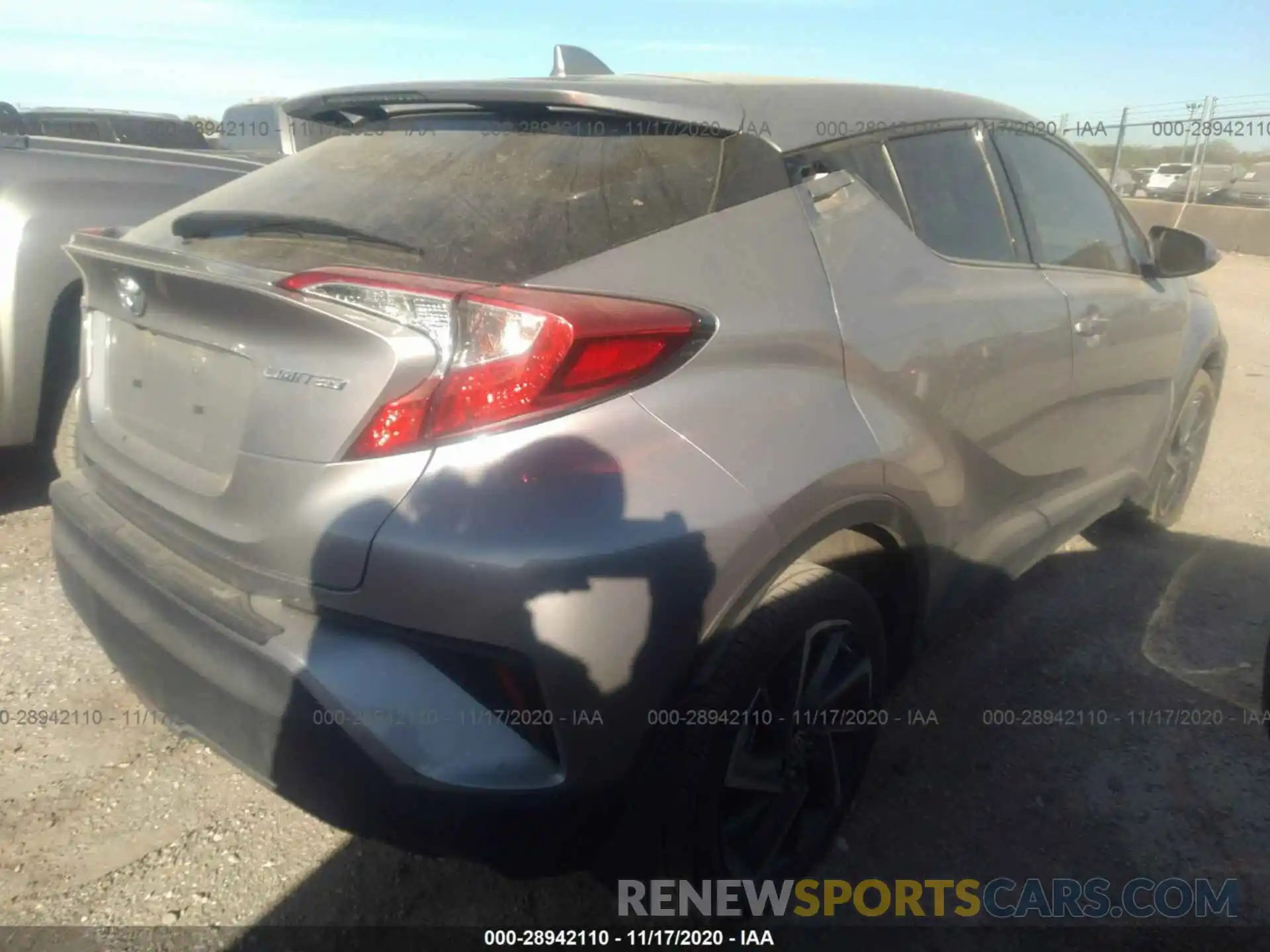 4 Photograph of a damaged car JTNKHMBX9L1080380 TOYOTA C-HR 2020