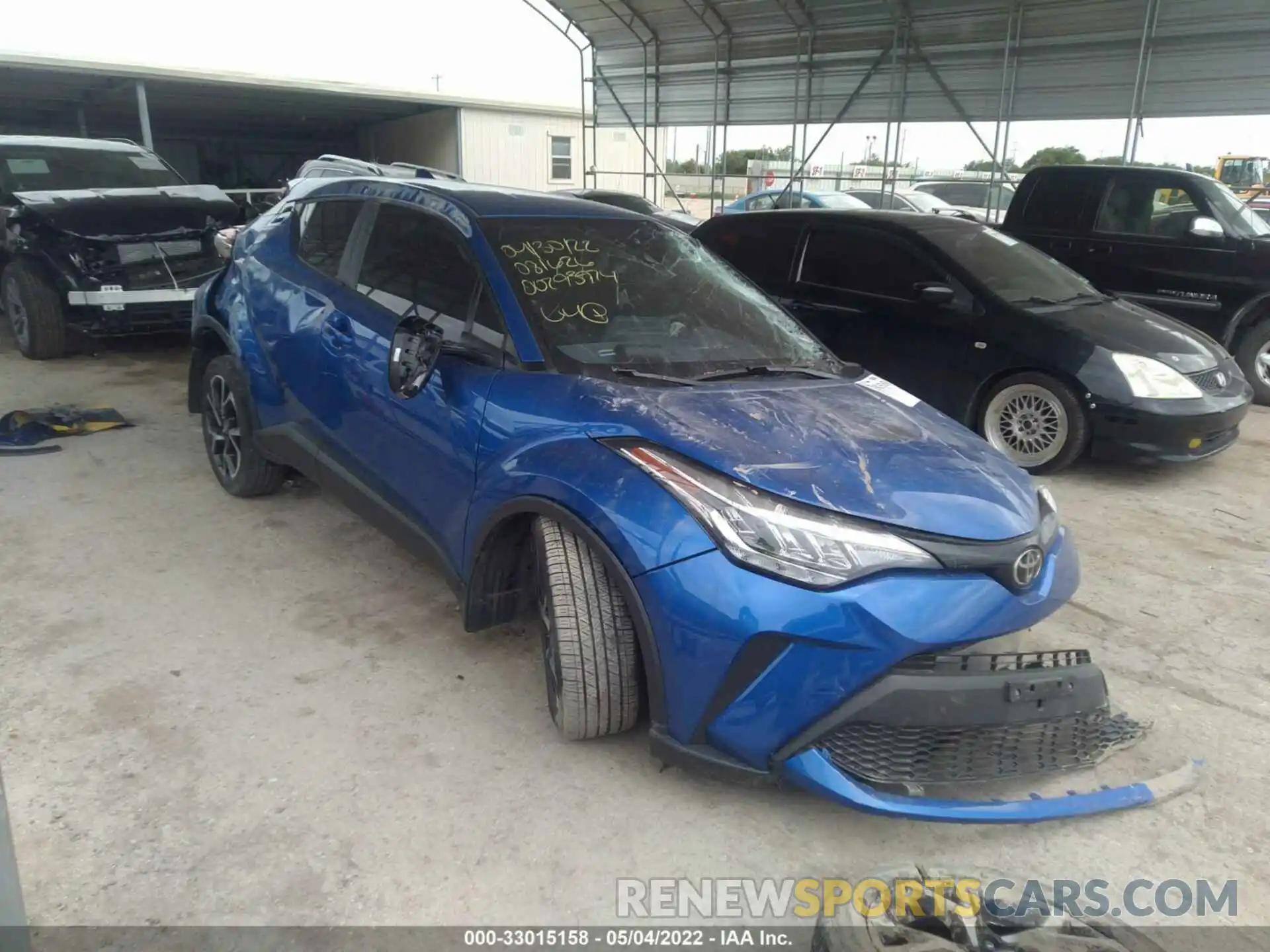 1 Photograph of a damaged car JTNKHMBX9L1081626 TOYOTA C-HR 2020