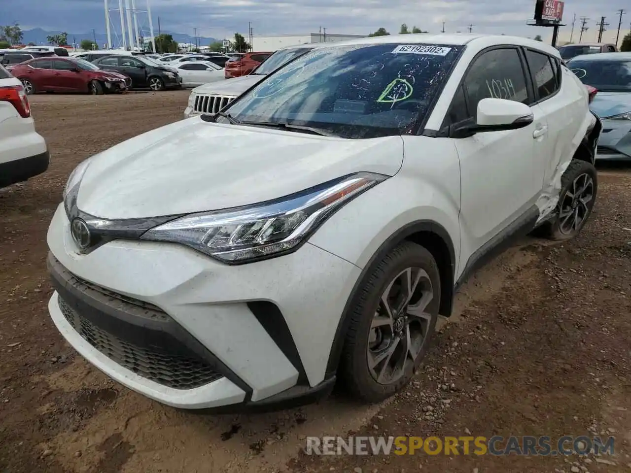 2 Photograph of a damaged car JTNKHMBX9L1088821 TOYOTA C-HR 2020