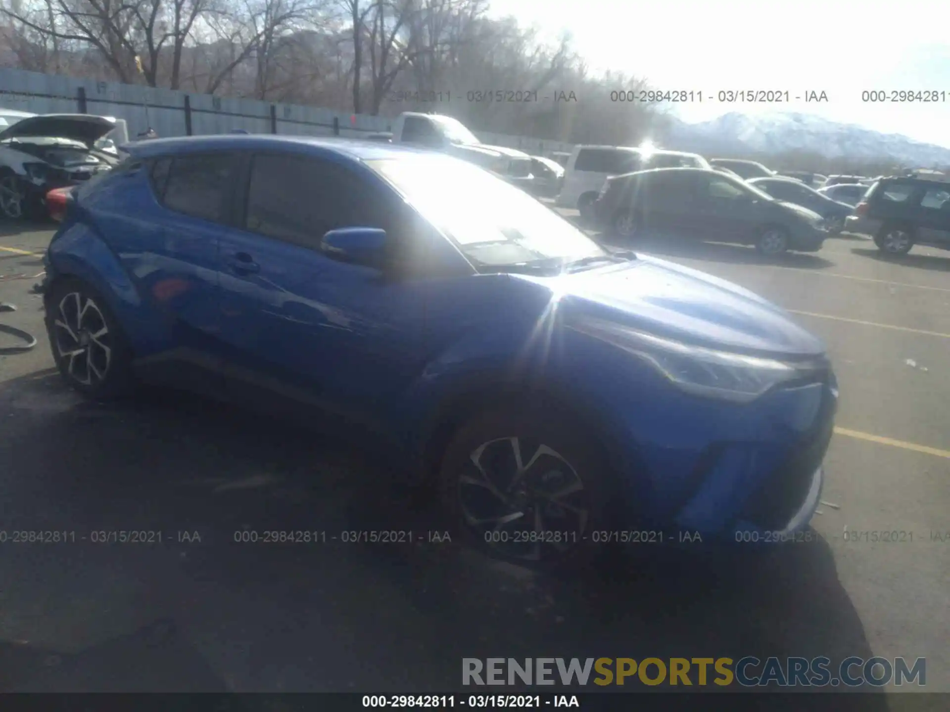 1 Photograph of a damaged car JTNKHMBX9L1090973 TOYOTA C-HR 2020