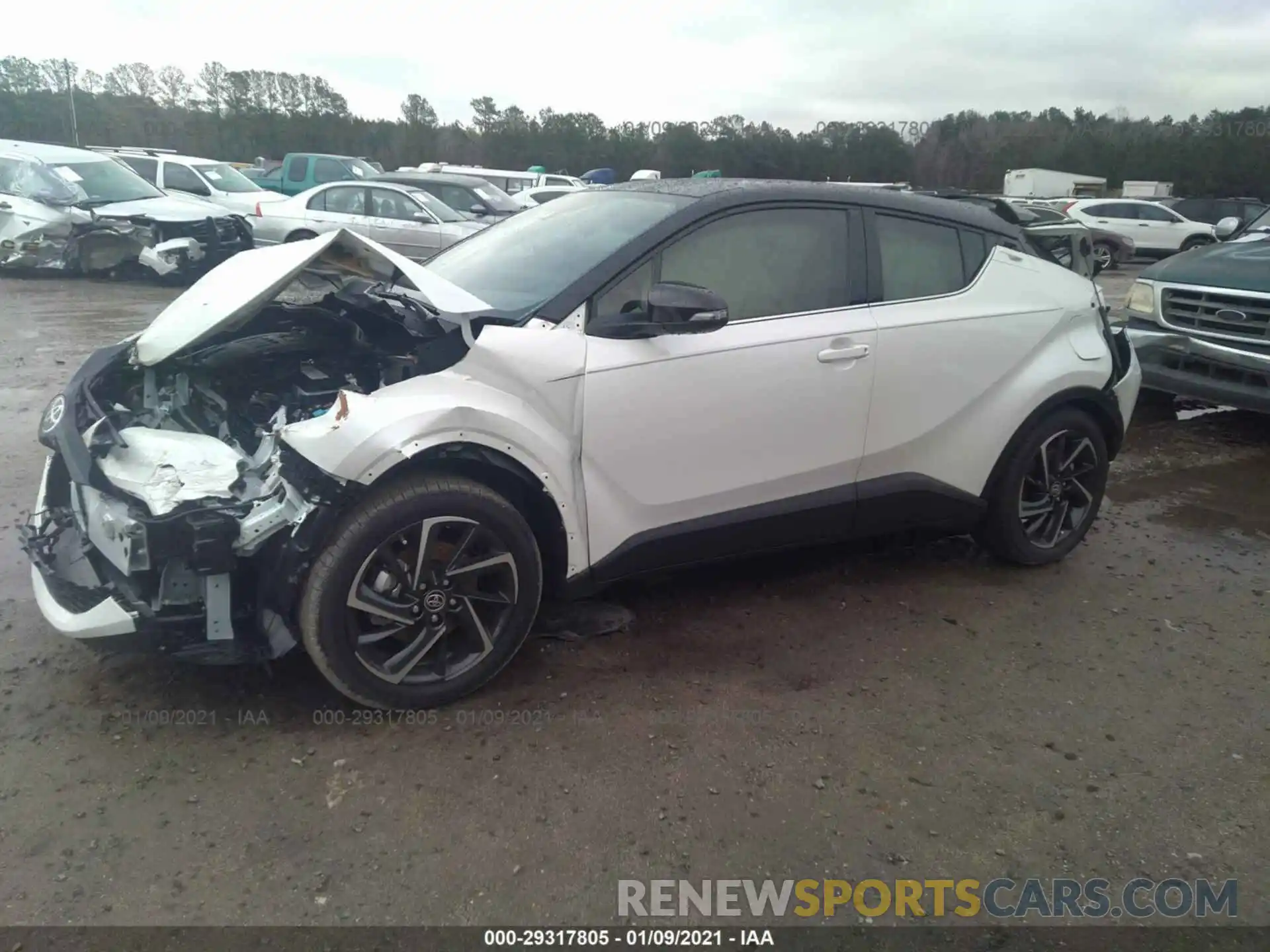 2 Photograph of a damaged car JTNKHMBX9L1093274 TOYOTA C-HR 2020