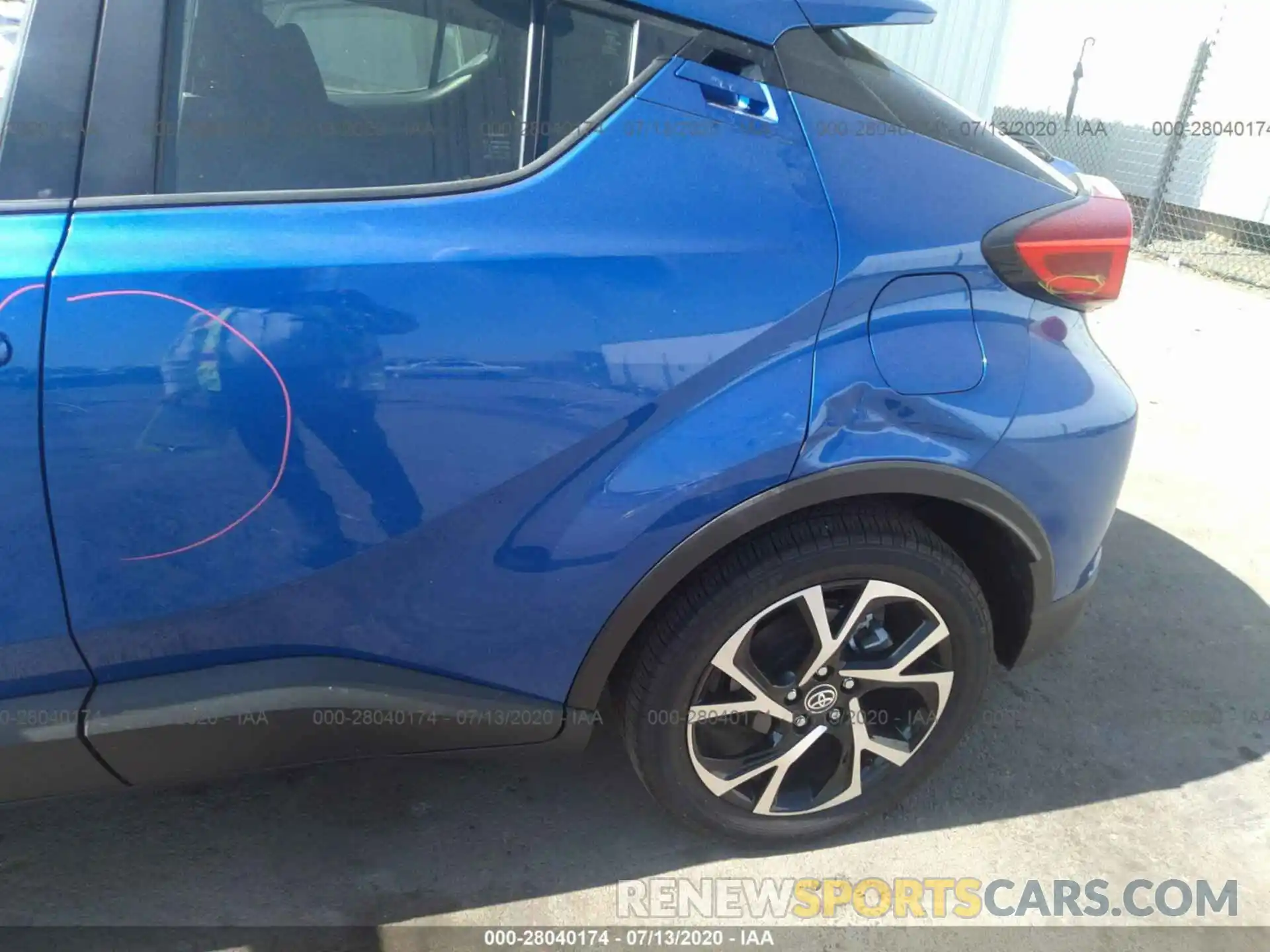 6 Photograph of a damaged car JTNKHMBXXL1071848 TOYOTA C-HR 2020