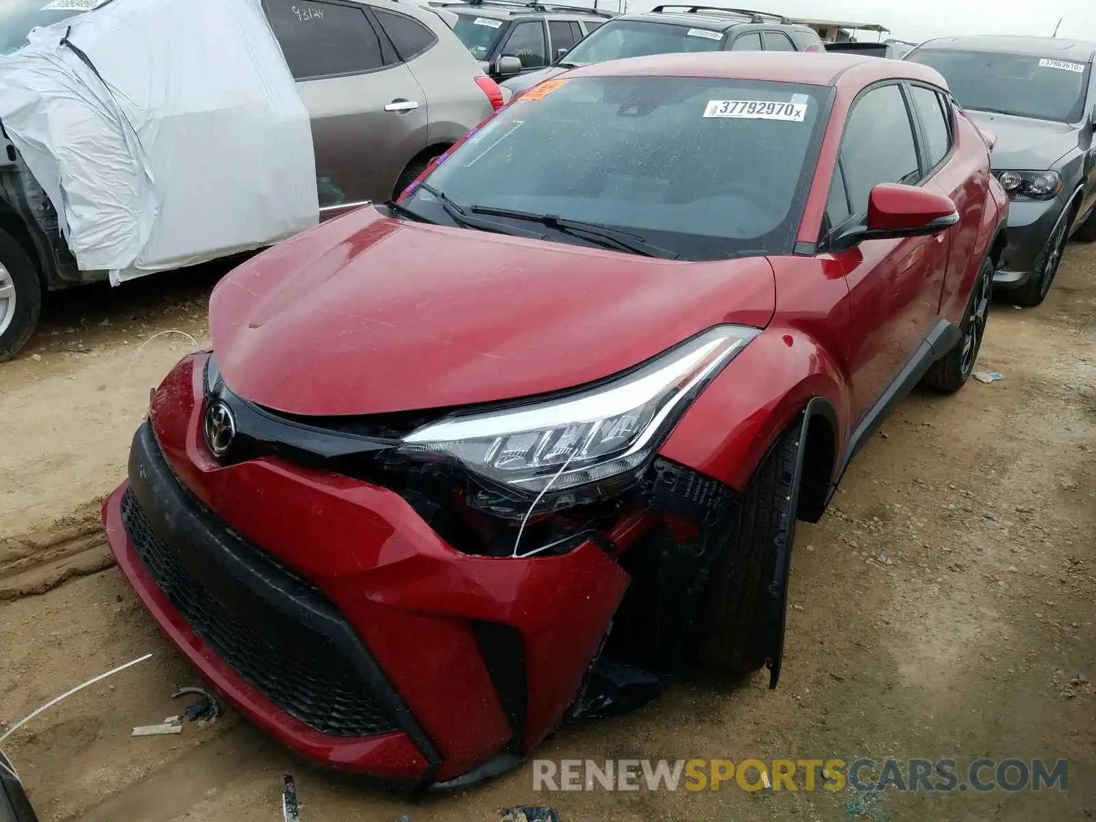 2 Photograph of a damaged car JTNKHMBXXL1072983 TOYOTA C-HR 2020