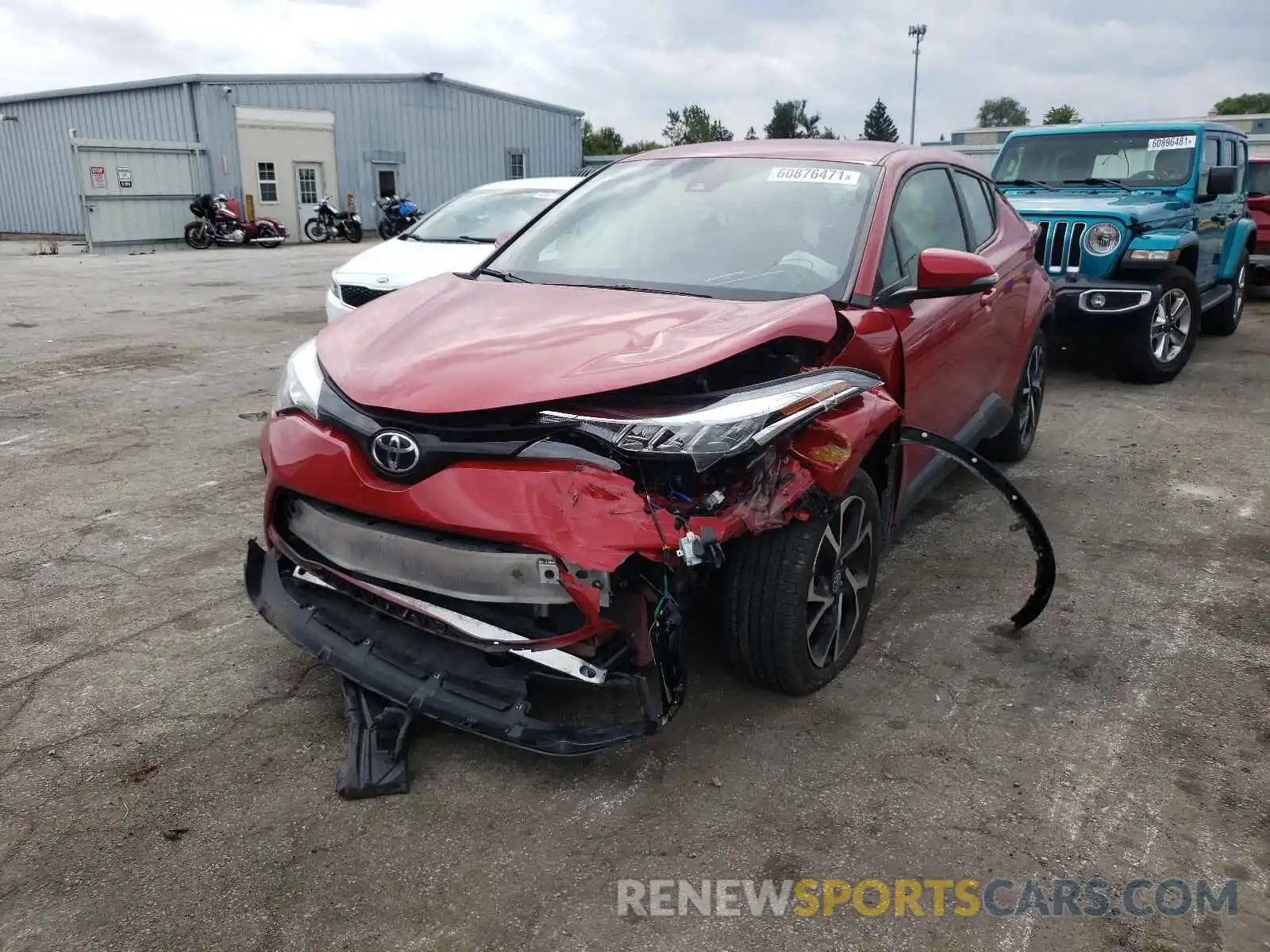 2 Photograph of a damaged car JTNKHMBXXL1073860 TOYOTA C-HR 2020