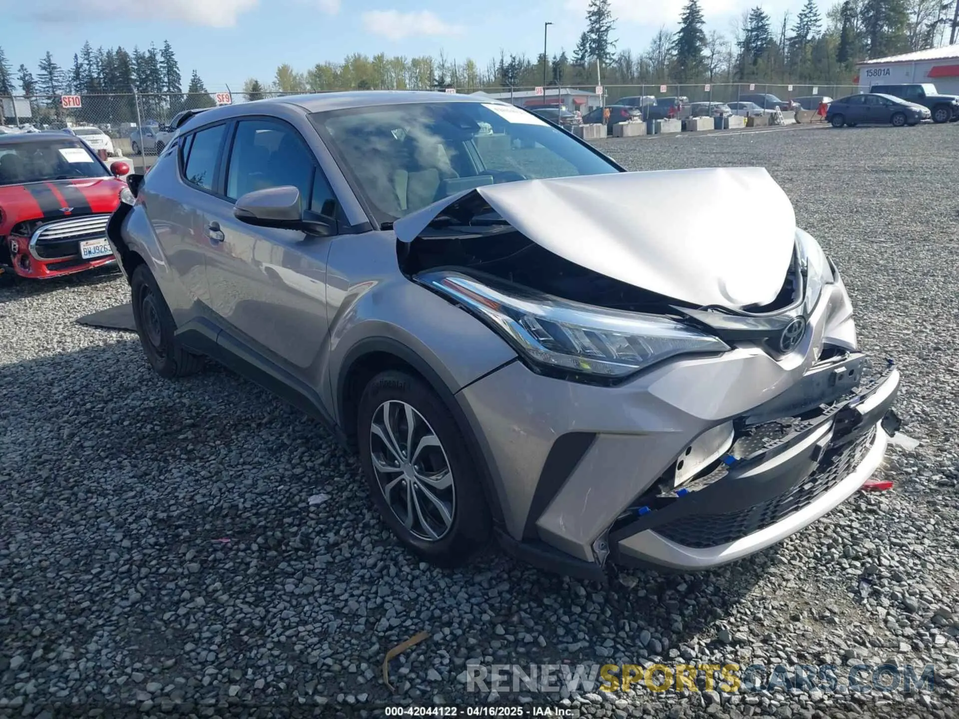 1 Photograph of a damaged car JTNKHMBXXL1077939 TOYOTA C-HR 2020