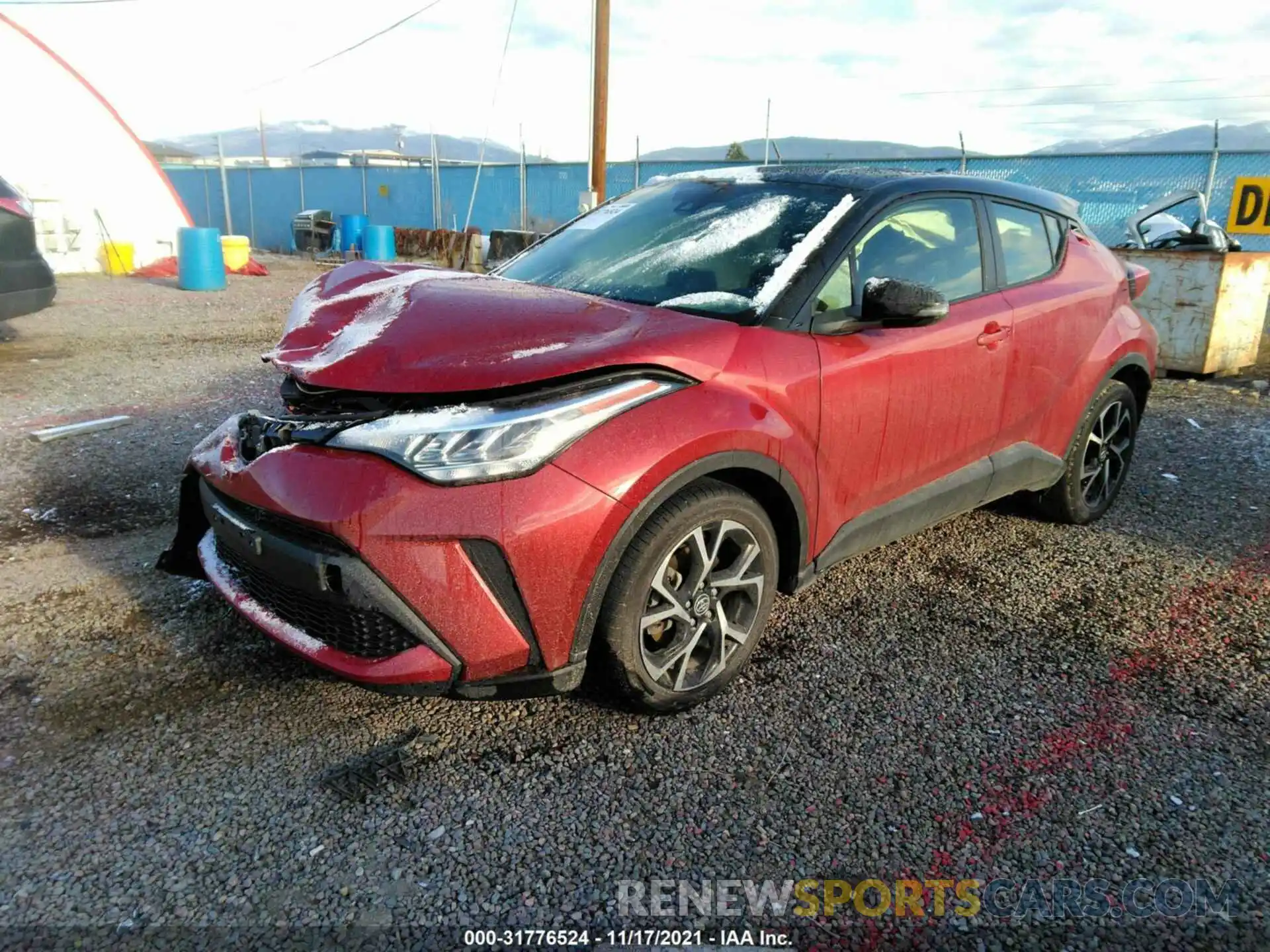 2 Photograph of a damaged car JTNKHMBXXL1082784 TOYOTA C-HR 2020