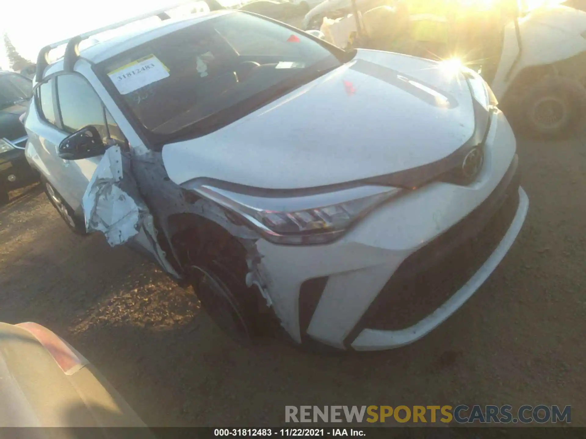 1 Photograph of a damaged car JTNKHMBXXL1085748 TOYOTA C-HR 2020