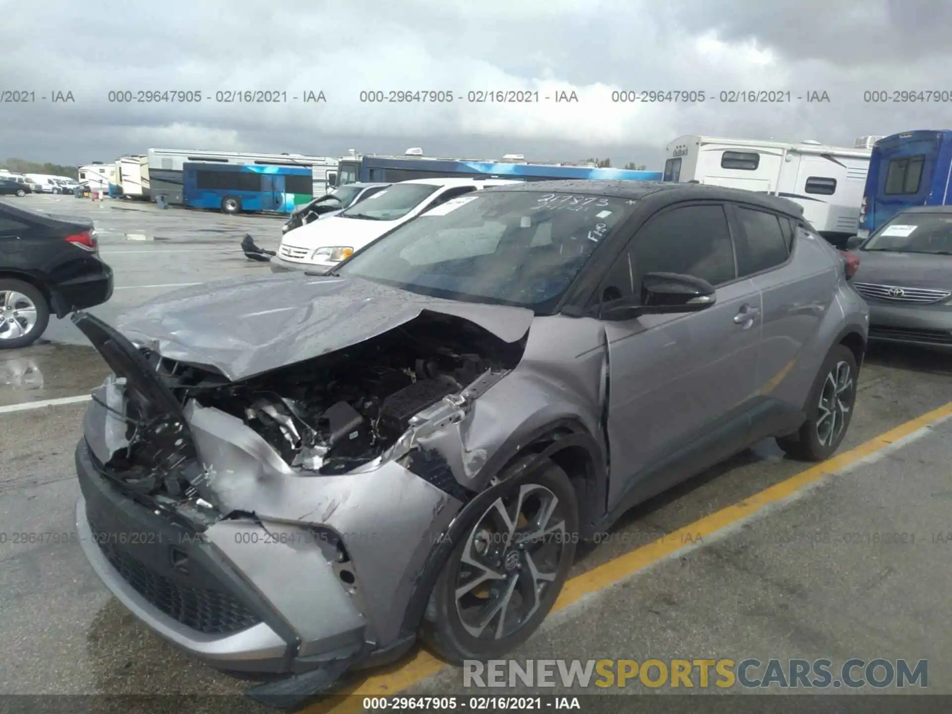 2 Photograph of a damaged car NMTKHMBX7LR110353 TOYOTA C-HR 2020