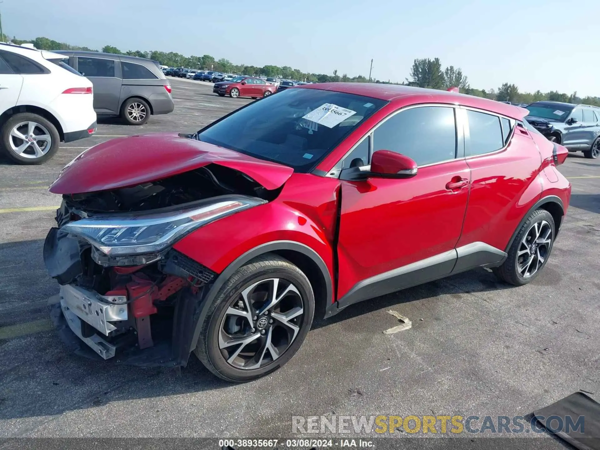 2 Photograph of a damaged car NMTKHMBX7LR113334 TOYOTA C-HR 2020